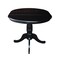 International Concepts Round 36 in Rd Top Pedestal Table, 12 in Leaf, 28.9 inH, Dining Height, Black, 36 W, 48 L, Wood K46-36RXT - alternate 3